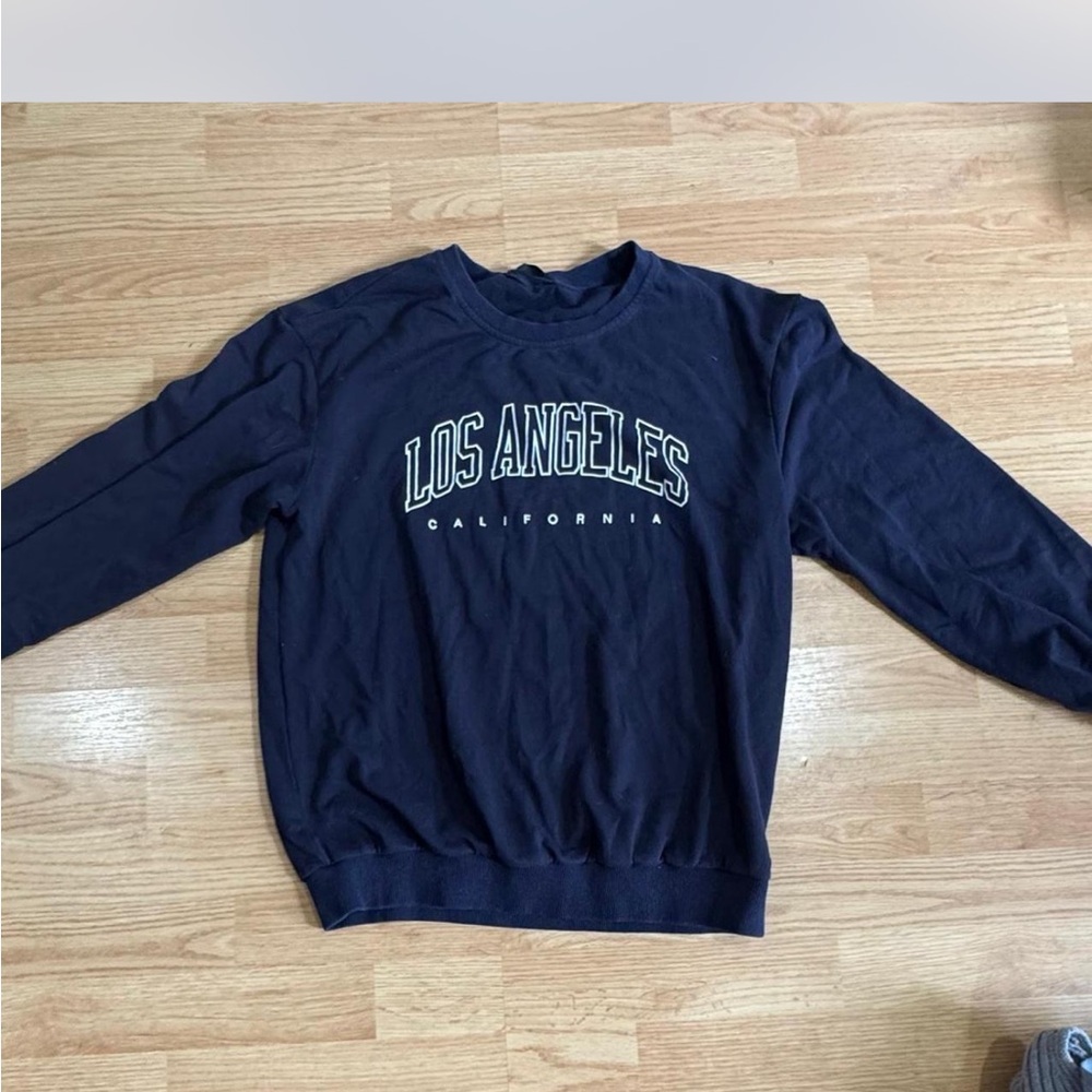 SHEIN Blue Crewneck Sweater Los Angeles
